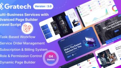 Gratech Multi-Business Services with Advanced Page Builder