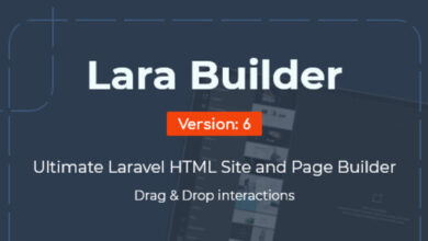 LaraBuilder Laravel Drag and Drop SaaS HTML Site Builder Script