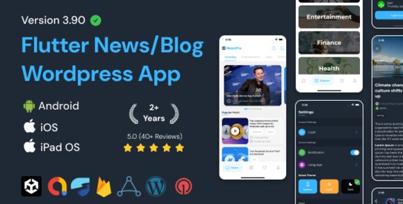 NewsPro Blog News Article App for WordPress Source