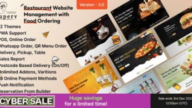 Superv Restaurant Website Management Food Ordering Nulled