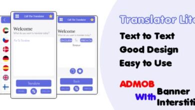 Translator Lite Text to Text Admob App Source