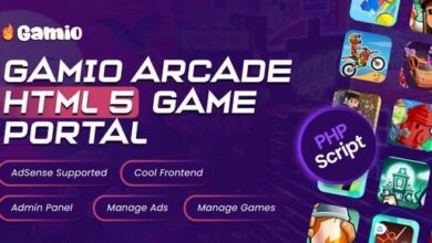 Gamio Arcade HTML5 Game Portal PHP Script