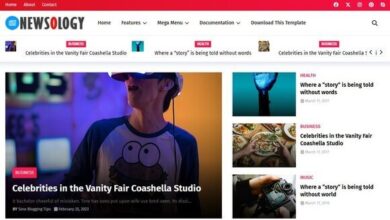 Newsology News and Magazine Blogger Template
