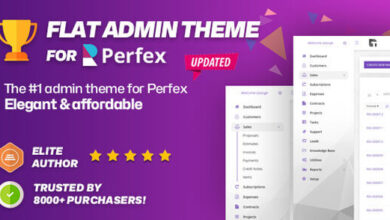 Perfex CRM Flat Theme for Admin Backend Interface