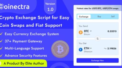 Coinectra Buy Sell and Crypto Currency Exchange Nulled Script