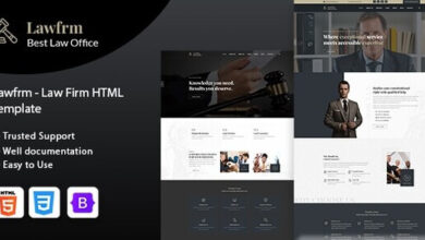 Lawfrm Law Firm HTML Template