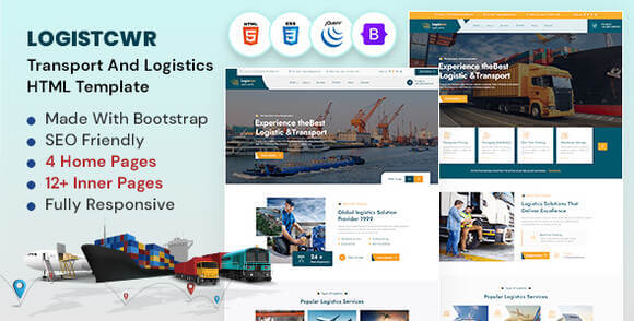 Logistcwr Transport and Logistics HTML Template