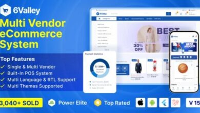 6Valley Multi-Vendor eCommerce CMS Mobile App Website Admin Panel