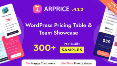 ARPrice WordPress Pricing Table Plugin Download
