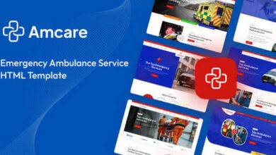 Amcare Ambulance Service HTML Template Download