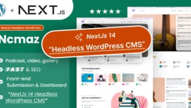 Ncmaz NextJs Headless WordPress Blog Magazine