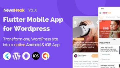 Newsfreak Flutter Mobile App for WordPress Source