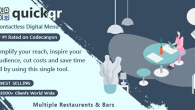 QuickQR QR Menu Maker SaaS Contactless Restaurant Menu Laravel Nulled
