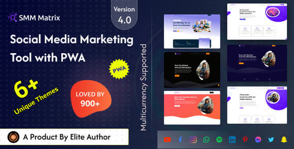 SMM Matrix Social Media Marketing Panel with PWA Nulled