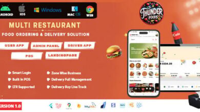 ThunderFood Multi Restaurant Food Ordering and Delivery Solution