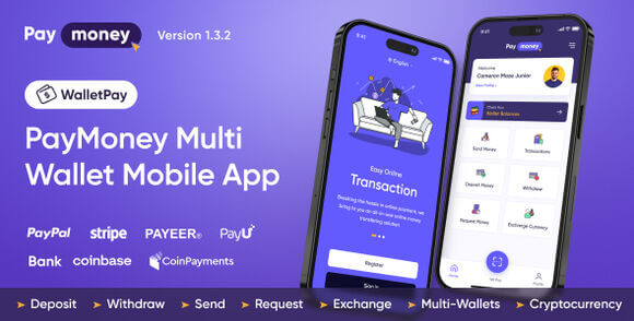 WalletPay PayMoney Multi Wallet Mobile App Source