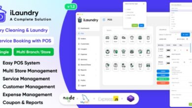 iLaundry Dry Cleaning and Laundry Service Booking with POS Script