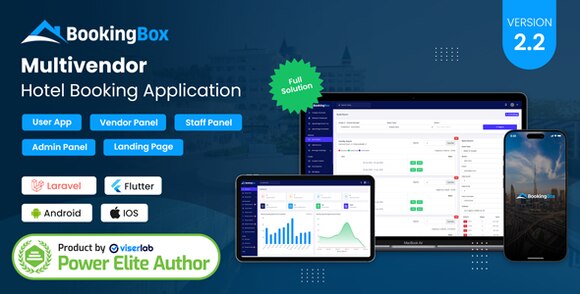BookingBox Complete MultiVendor Hotel Booking Application SAAS Nulled