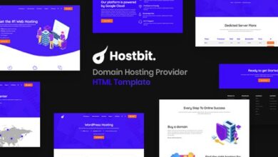 Hostbit Domain Hosting Provider HTML Template