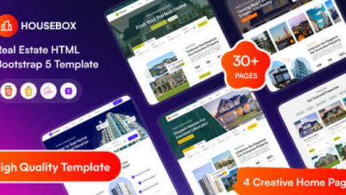 HouseBox Real Estate HTML Bootstrap Template