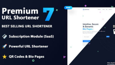 Premium URL Shortener Bio Pages and QR Codes Nulled Script