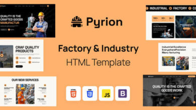 Pyrion Factory and Industry HTML Template