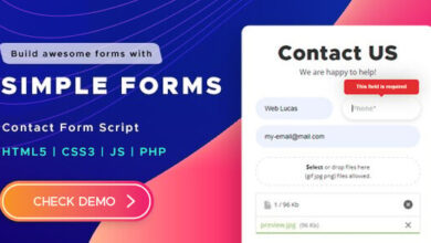 Simple Forms Contact Form Script