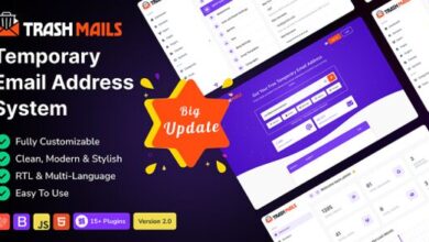 Trash Mails Temporary Email Address System Script