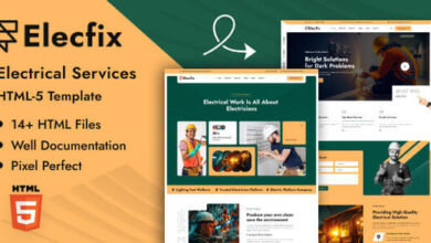 Elecfix Electrical Services HTML Template Download