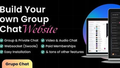 Grupo Chat Room and Private Chat Video Audio Group Chat PHP Script