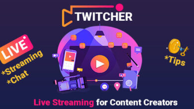PHP Twitcher Live Video Streaming SaaS Platform Script