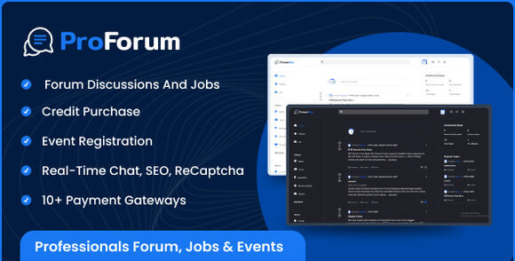 ProForum Forum Jobs and Events Script