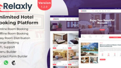Relaxly Unlimited Hotel Booking Platform Nulled Script