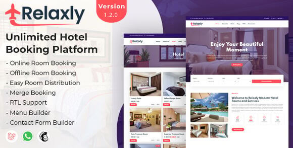 Relaxly Unlimited Hotel Booking Platform Nulled Script
