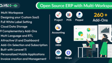 WorkDo Dash SaaS Open Source ERP with Multi-Workspace Nulled