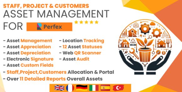 AssetCentral Assets Management for Perfex CRM Addon