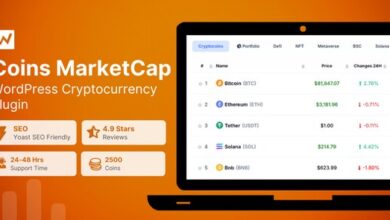 Coins MarketCap WordPress Cryptocurrency Plugin