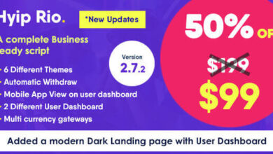 Hyip Rio Advanced Hyip Investment Scheme with Ranking System Nulled