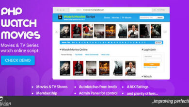 PHP Watch Movies Script