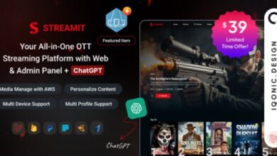 Streamit Laravel Movie TV Show Video Streaming Platform with ChatGPT Script