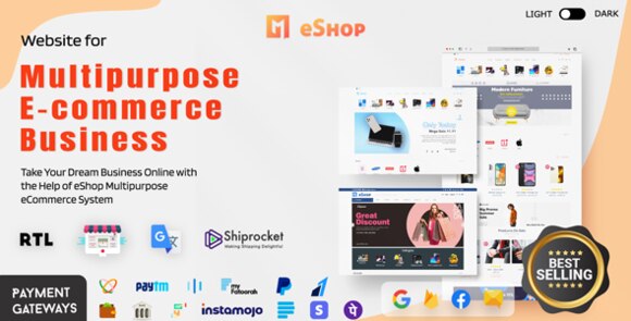 eShop Web Multi Vendor eCommerce Marketplace CMS Script