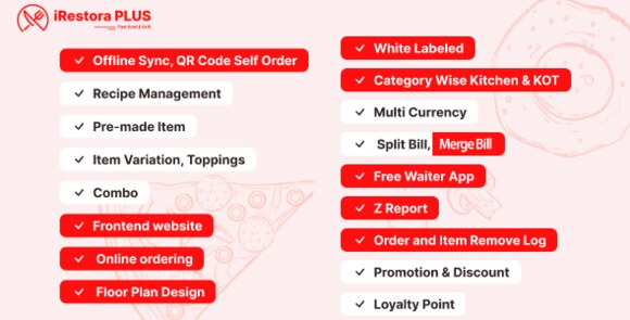 iRestora PLUS Next Gen Restaurant POS Nulled