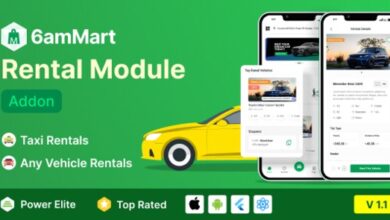 6amMart Car Rental Module Addon