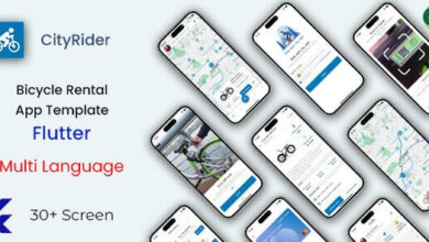 CityRider Bicycle Rental App Template in Flutter Source