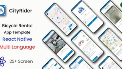 CityRider Bicycle Rental App Template in React Native Source