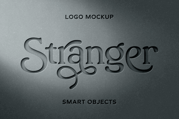 Cut-Out Paper PSD Logo Mockup