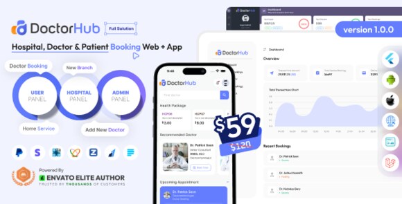 DoctorHub Hospital Doctor and Patient Booking Solution Source