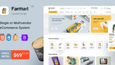 Farmart Single or Multivendor Laravel eCommerce System Nulled