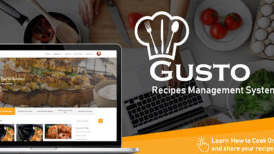 Gusto Recipes Management System Script