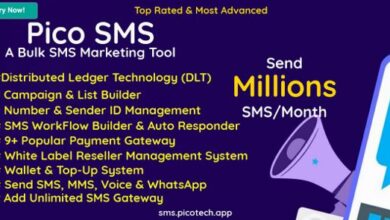 PicoSMS A Bulk SMS Marketing Tool Nulled Script
